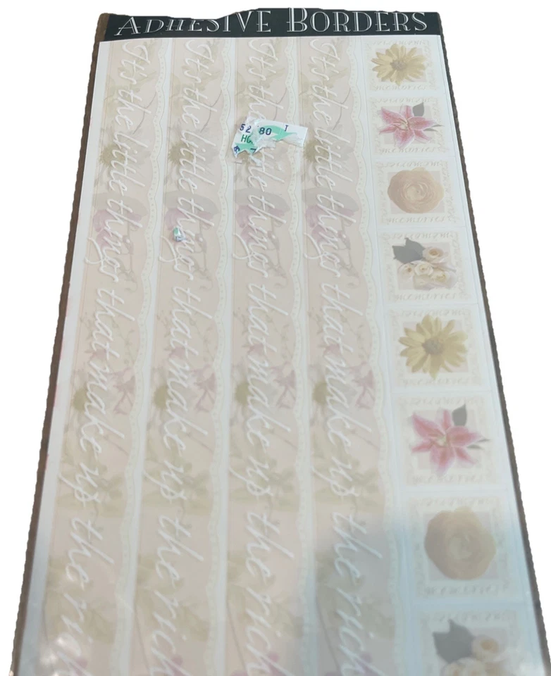 Large K & COMPANY SCRAPBOOK BEAUTIFUL THE LITTLE THINGS  12" ADHESIVE BORDERS - Image 2 of 4