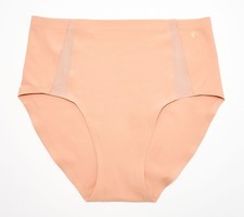 Evelyn  Bobbie High Waisted Mesh Seamless Bikini Panty Himalayan Salt 0-14 New