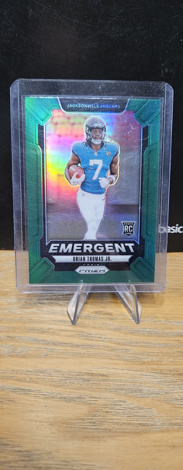 2024 Panini Prizm - Emergent Brian Thomas Jr. #12 Green Prizm (RC)