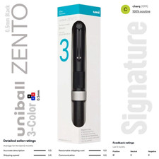 Uniball Zento Signature Three Color Pen 0.5mm Black Multi-pen - NEW -