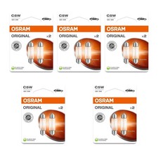 10 Glühlampen Kennzeichen C5W 12V 5W Licht-Expertise OSRAM passend für PKW