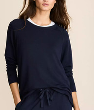 NEW LOU GREY FOREVER NAVY SIGNATURESOFT SWEATSHIRT SZ S