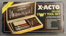 X-ACTO X5087 - Deluxe Craft Tool Set w/ Wooden Box  X5087-see description