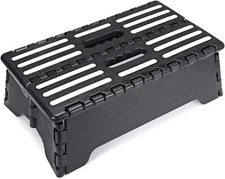 5 Inch Folding Step Stool with Non-Slip Mat. Made of Incombustible Plastic