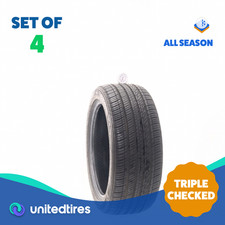 Set Of 4 Used 22545r17 Kumho Majesty Solus Ku50 91w - 7.532
