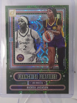 2025 Panini Donruss WNBA - Franchise Features Rickea Jackson #8 Green Fireworks