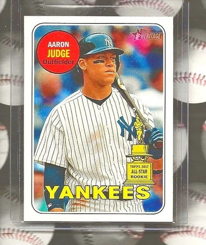 AARON JUDGE 2018 TOPPS HERITAGE CARD #25