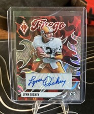 2025 Panini Phoenix Football Lynn Dickey Fuego Lava Auto /49 - #FUS-LDY Packers