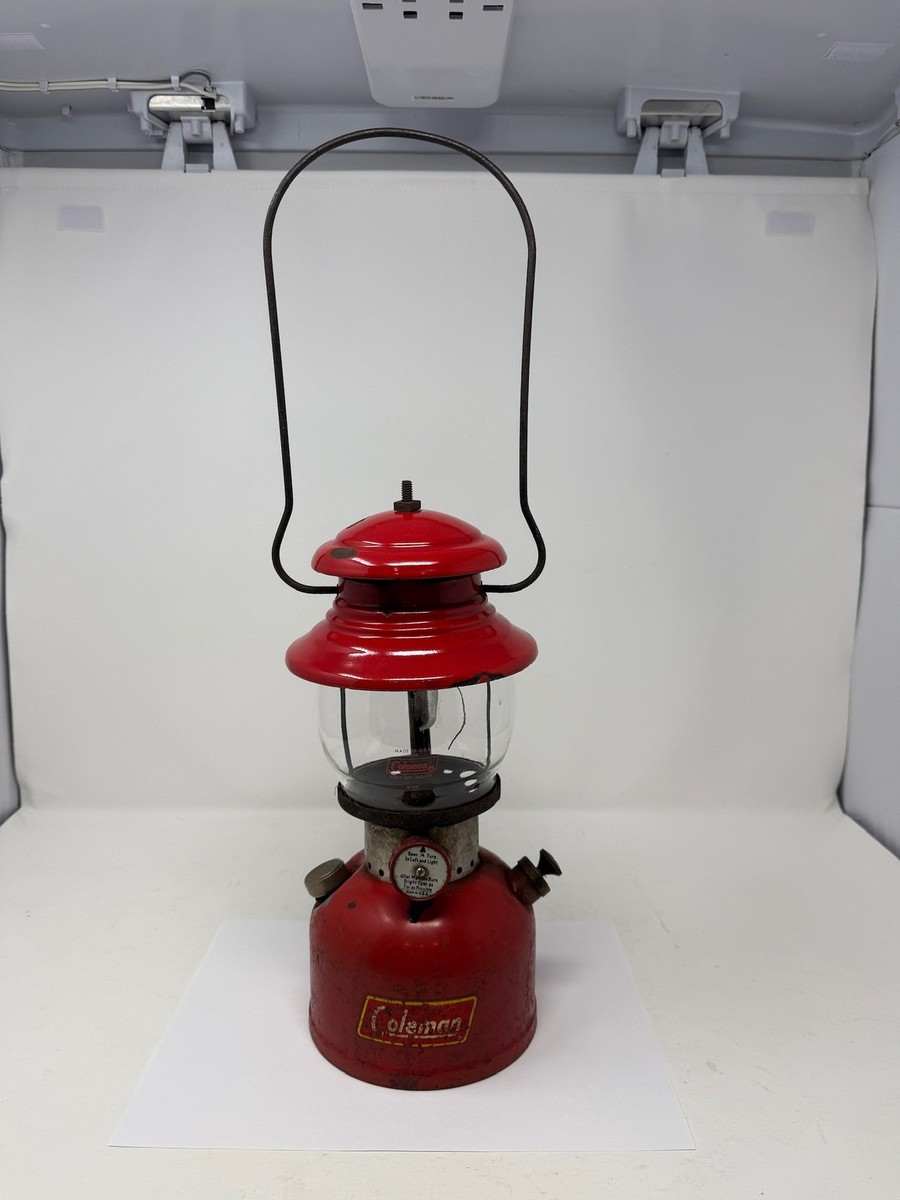 Coleman Vintage Lantern Model 200A Red 1950s Camping Used | eBay