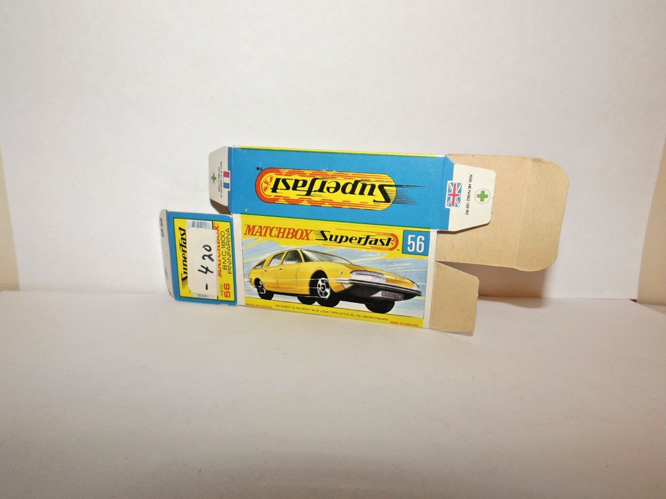Boîte Reproduction Matchbox Superfast #56 - BMC 1800 Pinnfarina (1970-71) Type G - Neuf