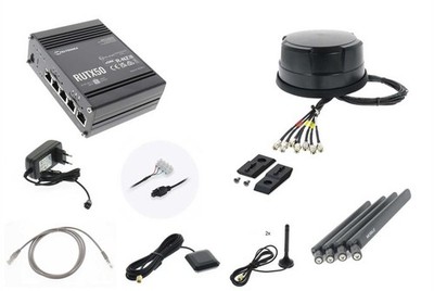 Teltonika 5G WLAN Router RUTX50B ANT510 schwarz TEL-RUTX50e-510B