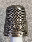 Antique Sterling Silver Filigree Signed Thimble 6.3g see pics I combine ship — photo 4