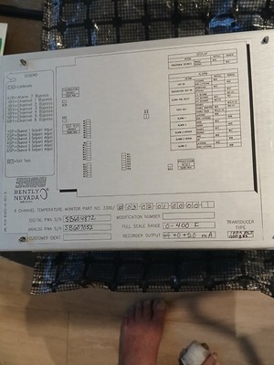 Bently Nevada 3300  temp controll monitor 35 03 02 01  00 00