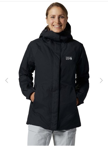 Mountain Hardwear NWT Jacket Women small black Firefall 2 Insulated Waterproof