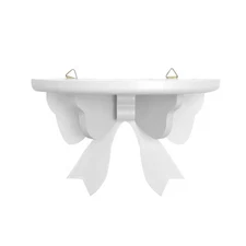 Nordic Style Wooden Wall-Mounted Floating Shelf Versatile Storage for Bathroo...