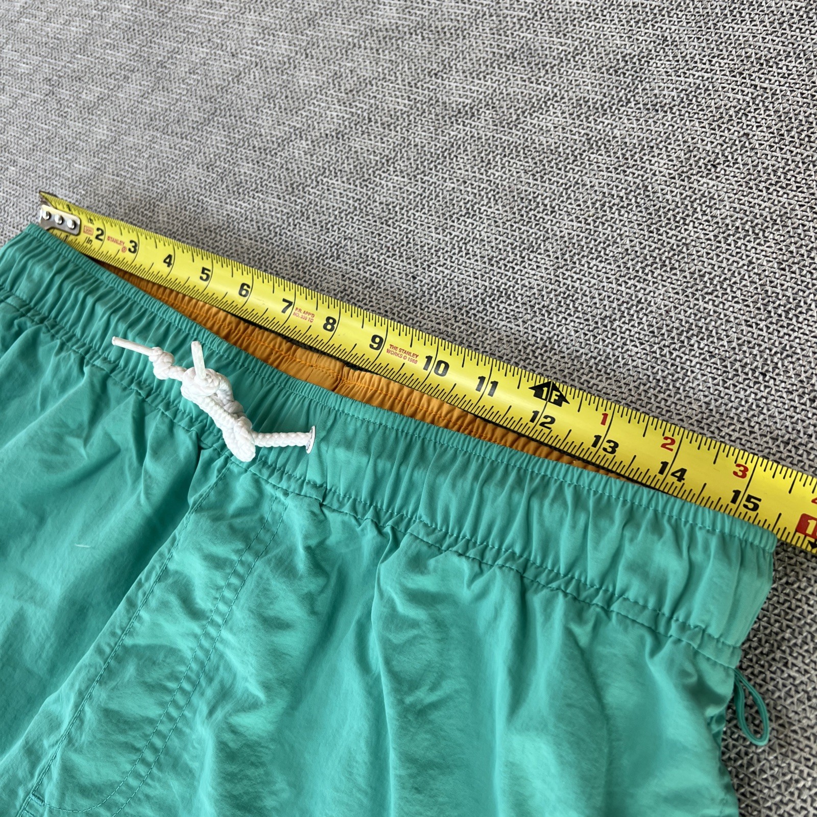 Original Penguin Swim Trunks Shorts Aqua Green Size M Pockets Elastic Waist image 4