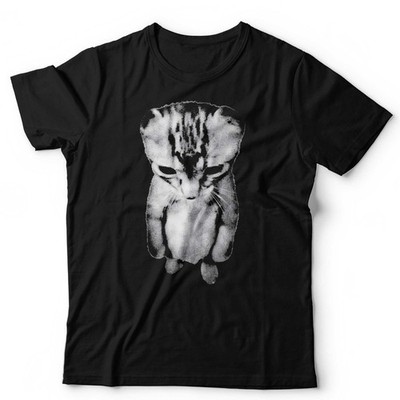 Trauriges Kätzchen Meme Shirt lustig depressive Katze Grafik T-Shirt ästhetisch viral Shirt