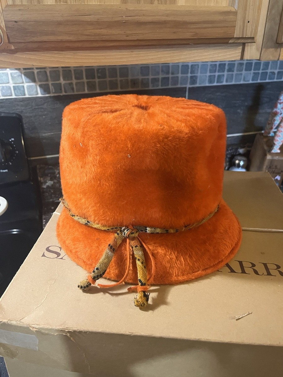 Vintage Doris Orange Hat View 3