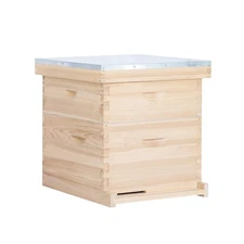 BeeCastle 8 Frame Langstroth Bee Hive, Beehive Starter Kit for Beginners with...