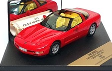 Vitesse 1/43 Scale VMC99018 - 1998 Chevrolet Corvette Open Roof Top - Red