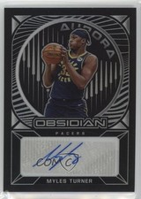 2020-21 Panini Obsidian Aurora Auto 13/49 Myles Turner #AU-MYT Auto 17d3