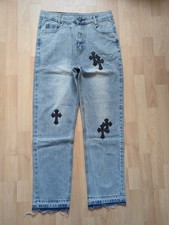 Pantalone jeans uomo Chrome Hearts Levis 550 blu taglia 32