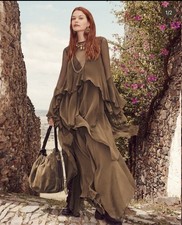 NEW Zimmermann Memento Cascading Maxi Dress Size AU3 L