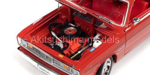 AMERICAN MUSCLE AMM1205 1:18 1970 Plymouth Duster Hemmings Classic FE5 Rally Red - Picture 7 of 8