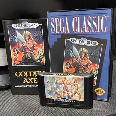 Golden Axe (Sega Genesis) w/ Manual and Case. Tested - Working!