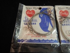 Vintage Berkely wire leaders 36" 45lb NOS No 3645 +1 nylon cr-10 NOS