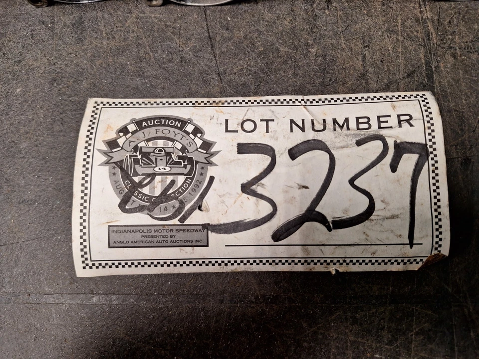 Leilão AJ FOYT 1992 Original Hilborn Pilhas de Injeção de Combustível Sprint USAC Indy 500 - Imagem 2 de 4