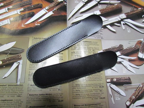 Solingen Einsteck (STECK ETUI) Hülle Kunstleder Farbe Schwarz für Taschenmesser. - Bild 3 von 4