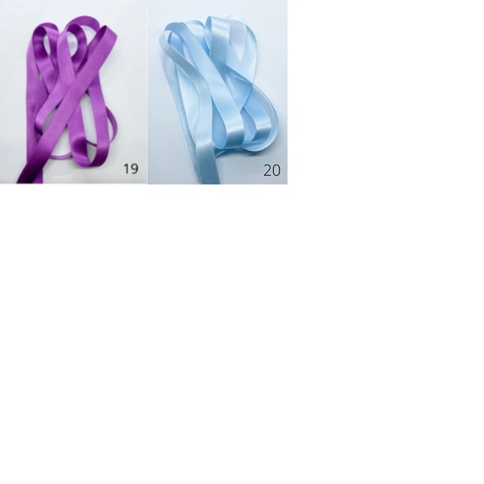 Luxurious REAL 100% Silk Ribbon by The Yard Choose Your Color and Width - Image 4 of 4