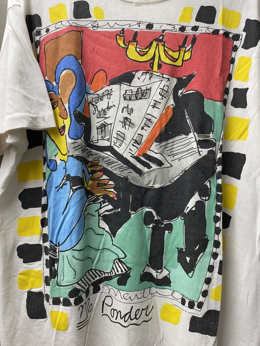 Vintage Pop Art T Shirt Mailliet Mo Ponder All Over XL Anderson 