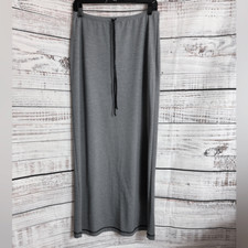 Vintage Uniform By john Paul Richard skirt Womens Size Medium pull on Maxi Gray