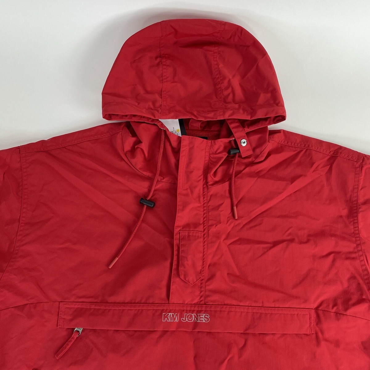 ジャケット・アウター KIM JONES Deformed Jacket Converse Kim Jones Parka Jacket M-XXL Red Mens Half Zip