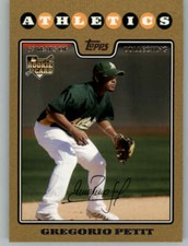 2008 Topps Update Gold #UH267 Gregorio Petit /2008 Athletics  ID:64549