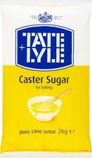 Tate & Lyle Caster Sugar 2kg Pack of 1 or 6