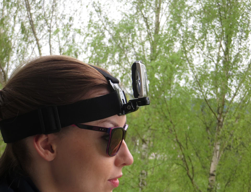 Soporte de montaje de banda para correa de casco para cámara digital videocámara DSLR accesorio Foto 2 de 4