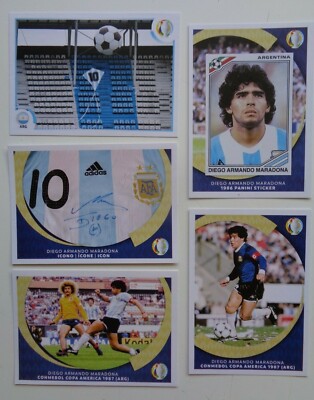 Autocollant Panini World Cup Story – Diego Maradona – Argentine, Italia 90