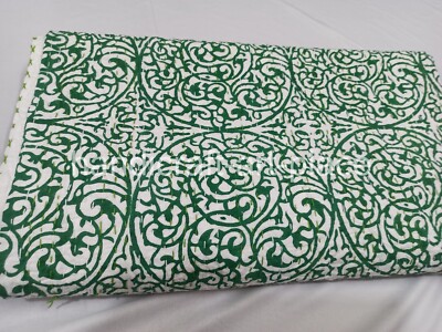 Unique Kantha Quilt Bedspread Throw Cotton Blanket Bedcover Block Art King Size