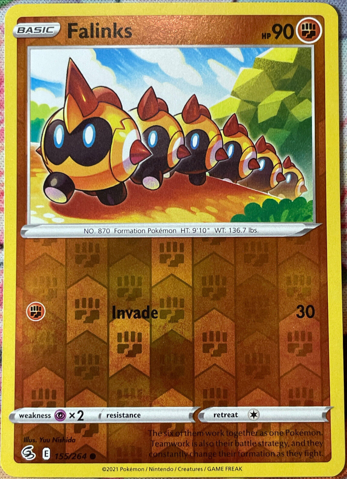 Falinks Reverse Holo - 155/264 - Fusion Strike Pokemon 2021