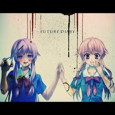 Future Diary Poster Wall Art Home Decor Photo Prints 16x16, 20x20, 24x24