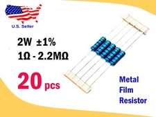 2W 1Ω - 2.2MΩ ±1% Metal Film Resistor (20 pcs) - Free & Fast shipping