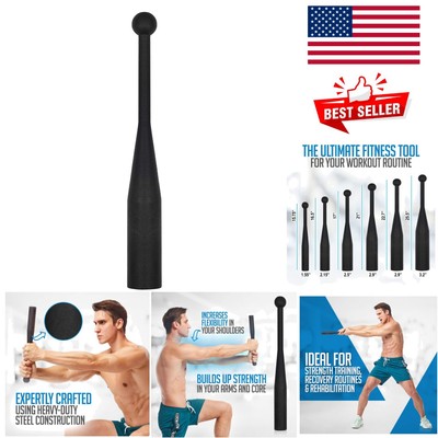 Versatile Heavy-Duty Steel Club for Strength & Flexibility - 5 to 30 LB Options