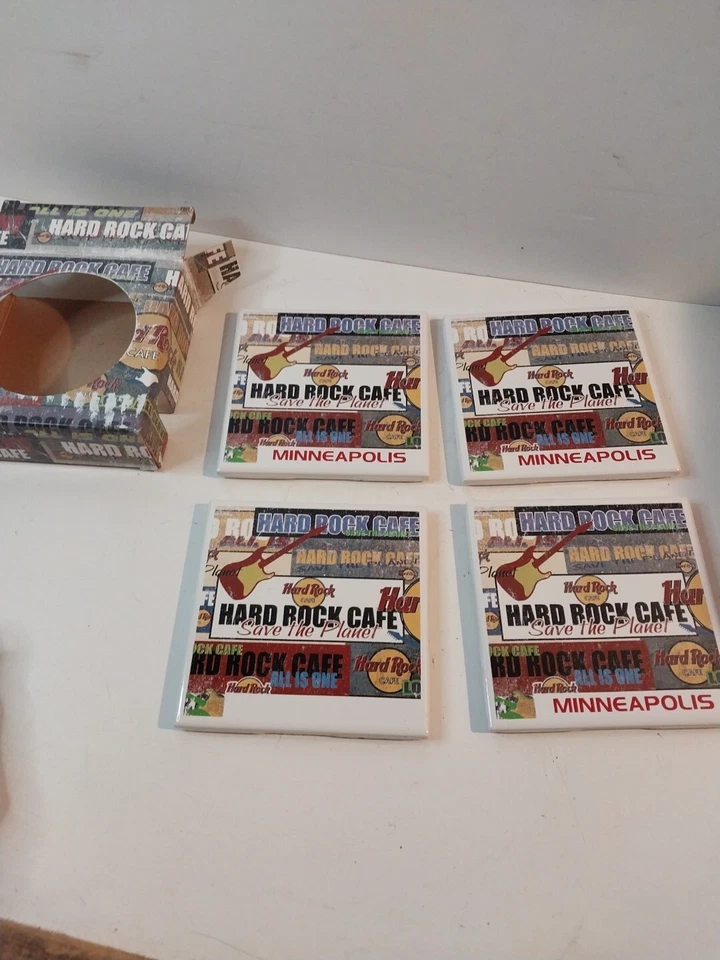 Hard rock cafe In Minneapolis coasters set 4 - Image 2 of 4