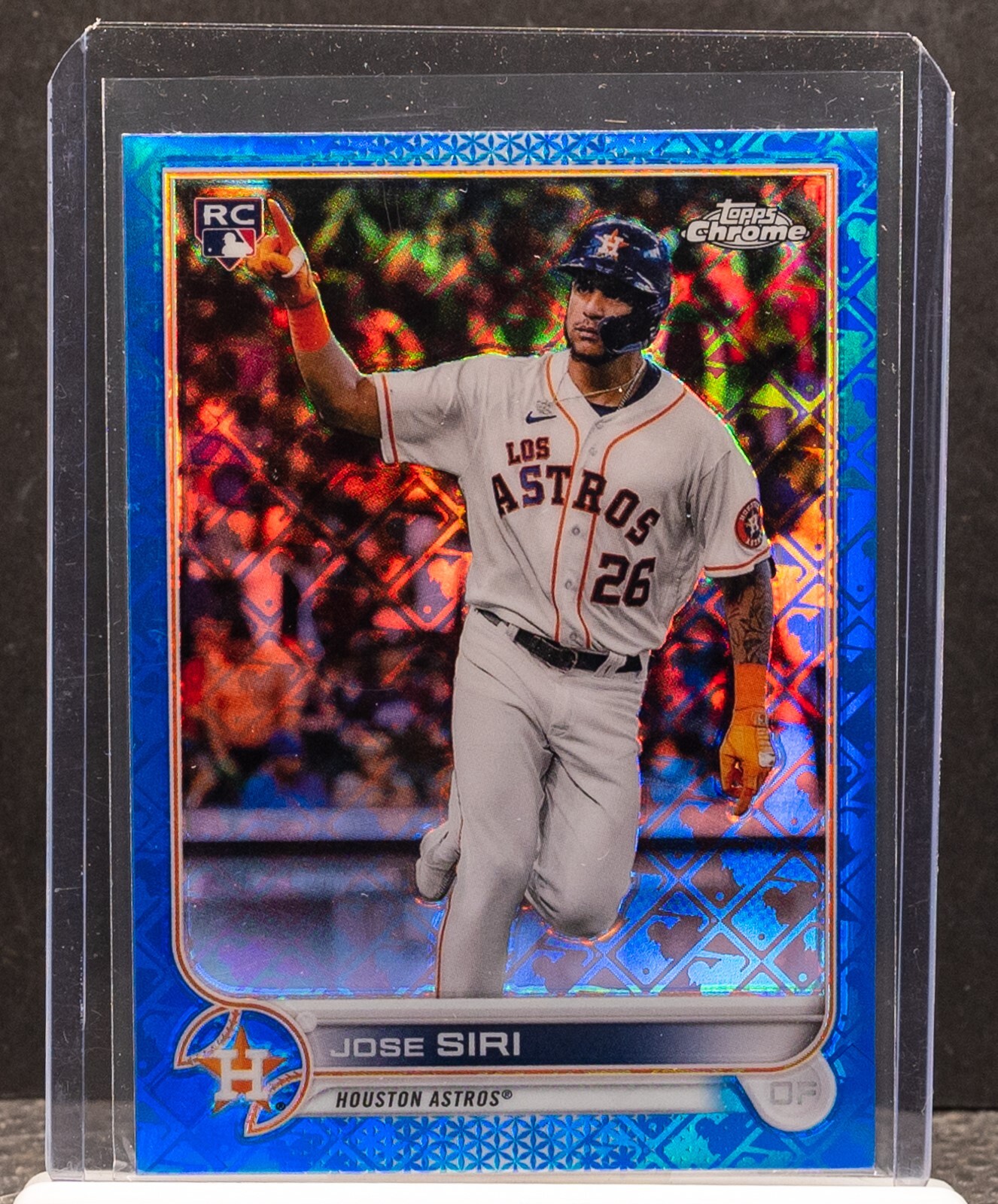 Jose Siri 2022 Topps Chrome Logofractor Blue Refractor Rookie RC #038/150 Astros