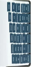 Laminated Bible Tabs Large Print Easy to Apply Bible Study Journaling Supplie...
