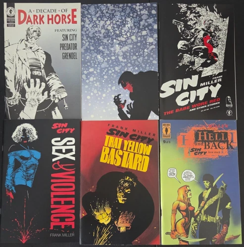 SIN CITY SET OF 9 ISSUES 1993-2000 DARK HORSE PRESENTS! ONE-SHOTS+! FRANK MILLER