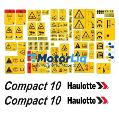 COMPACT10KIT Aufklebersatz Piktogramme Scherenbühne Decal Kit Piktogramme - Bild 1 von 2